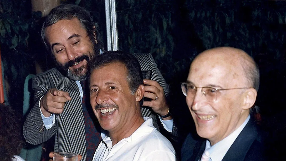 Giovanni Falcone, Paolo Borsellino ve Antonino Caponnetto birlikte